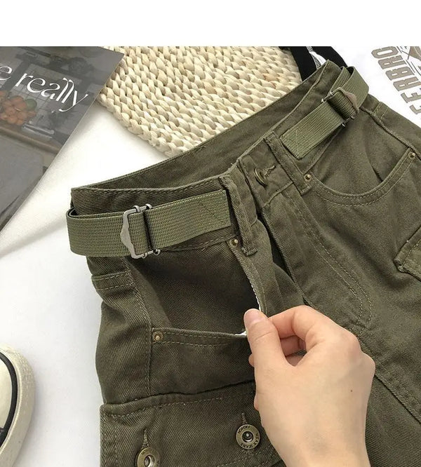 Denim Skirt Cargo