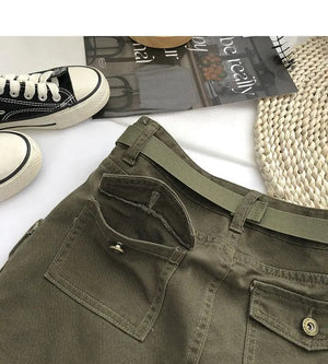 Denim Skirt Cargo