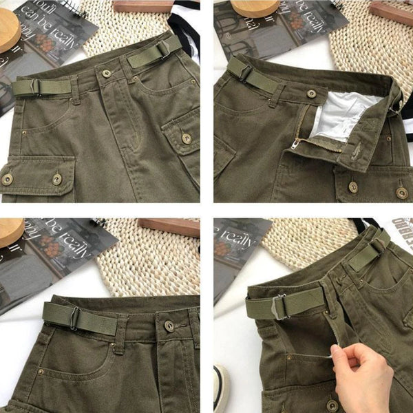 Denim Skirt Cargo