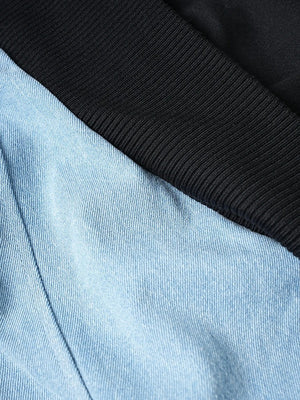 Denim Spliced Spring Jacket Women