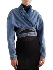 Chaqueta vaquera de calle para mujer, primavera