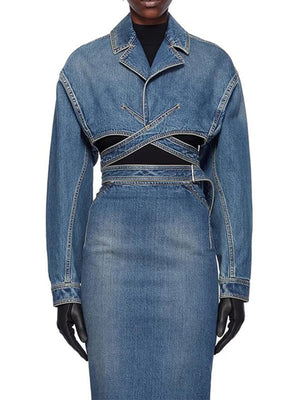 Denim Streetwear Jacket Women Spring