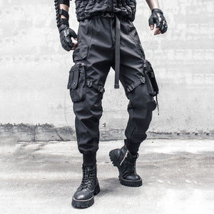 Design Multi Pocket Cyberpunk Pants