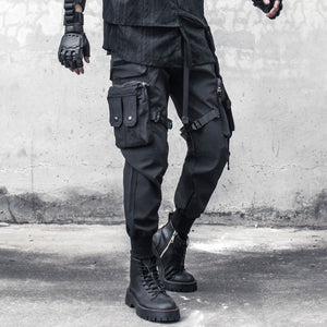 Design Multi Pocket Cyberpunk Pants