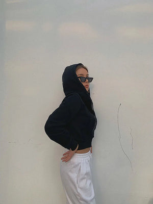 Designer Crop Hoodie