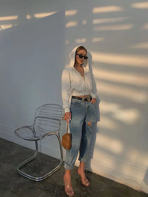 Designer Crop Hoodie