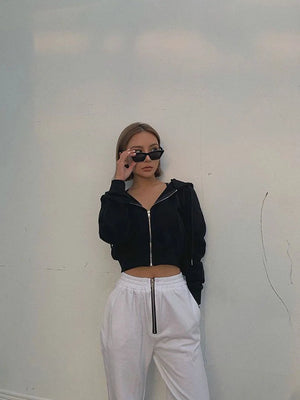 Designer Crop Hoodie