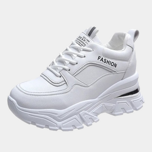 Designer White Platform Sneakers