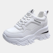 Designer Weiße Plateau-Sneaker