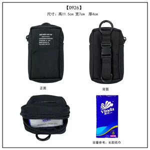 Detachable techwear coin holder bag in combination sets