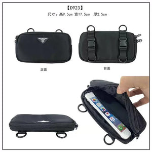 Detachable techwear coin holder bag in combination sets
