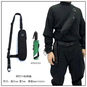 Detachable techwear coin holder bag in combination sets