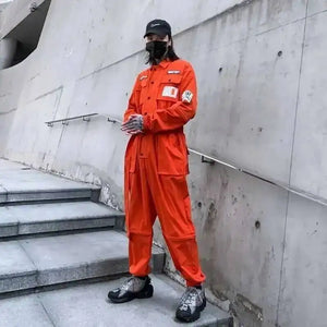 Detachable Techwear Jumpsuit in multiple colourways — dark techwear streetwear, view 7 of 8