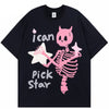Devil Horn Skull Y2K T Shirt