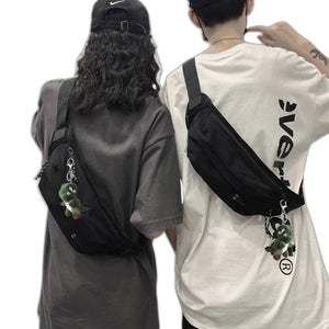 diagonal Crossbody Sling Bag - product view on white background