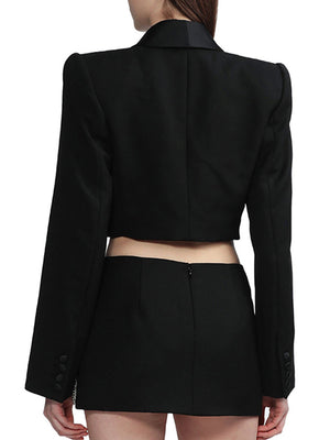 Diamonds Bow Jacket Women Spring