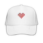 Gorra de camionero con corazón digital