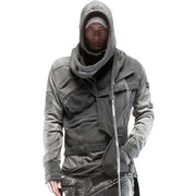Sudadera cyberpunk teñida con un toque sucio