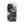 Distinctive iPhone Black White Case for iPhone 14 Pro, back view of the black and white mechanical skull print