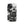 Distinctive iPhone Black White Case for iPhone 15, back view of the black and white mechanical skull print