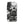 Distinctive iPhone Black White Case for iPhone 16 Plus, back view of the black and white mechanical skull print