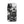 Distinctive iPhone Black White Case for iPhone 12 Pro, back view of the black and white mechanical skull print