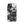 Distinctive iPhone Black White Case for iPhone 13, back view of the black and white mechanical skull print