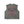 Washed grey sleeveless top laid flat, front, with the gothic cross print and a distressed neckline