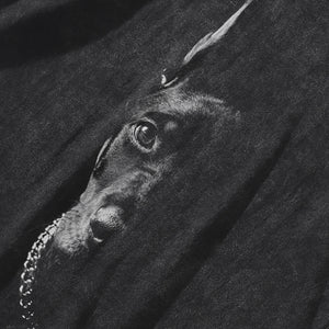 Dog Half Face Graphic Y2K Hoodie