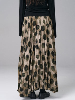 Dot Printed Vintage Y2K Skirt