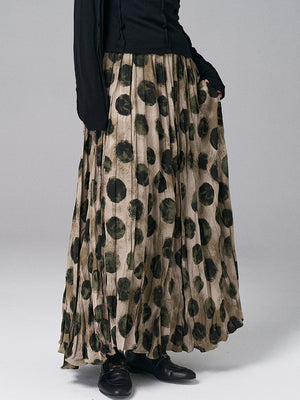 Dot Printed Vintage Y2K Skirt