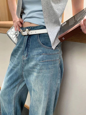 Double Front Pocket Jeans Women's Y2K
