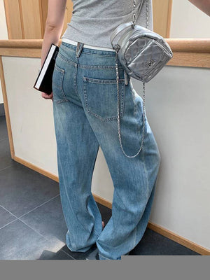 Double Front Pocket Jeans Women's Y2K