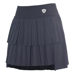 Double Layer Black Skort
