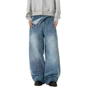 Double Waisted Design Y2K Jeans