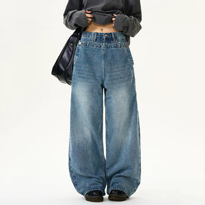 Double Waisted Design Y2K Jeans