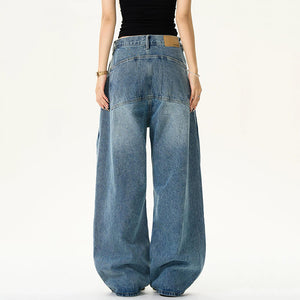 Double Waisted Design Y2K Jeans
