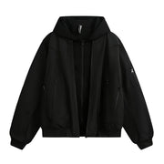 Veste de printemps à double fermeture éclair pour femme 