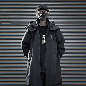 Double Zipper Tactical Jacket in multiple colourways — dark techwear streetwear, view 3 of 6