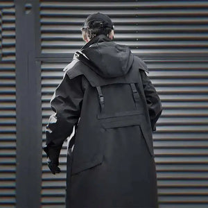 Double Zipper Tactical Jacket in multiple colourways — dark techwear streetwear, view 4 of 6