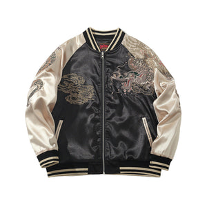 Dragon Embroidered Cyberpunk Jacket