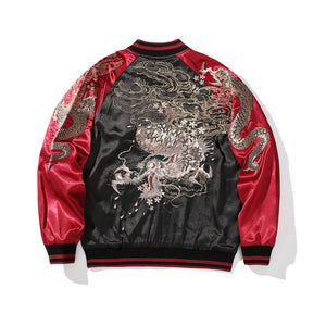 Dragon Embroidered Cyberpunk Jacket
