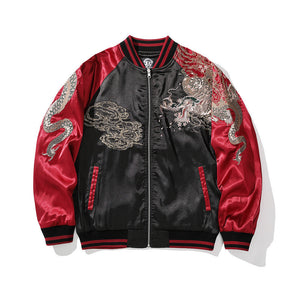 Dragon Embroidered Cyberpunk Jacket