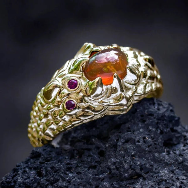 Dragon Eye Ring Gold