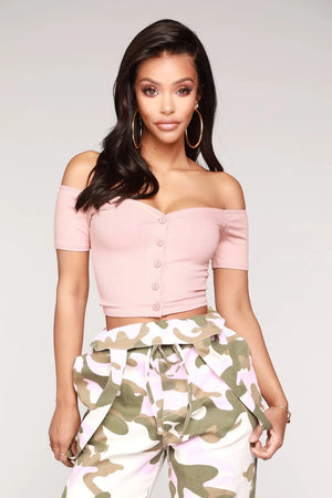 Drawstring Camo Cargo Pants