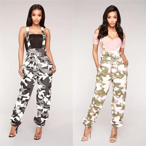 Drawstring Camo Cargo Pants
