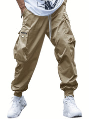 Techwear cargobroek met trekkoord