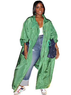 Drawstring Windbreaker Women Jacket Spring