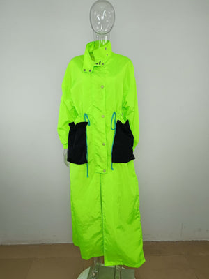 Drawstring Windbreaker Women Jacket Spring