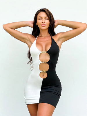 Dress Heart Cut Out Back